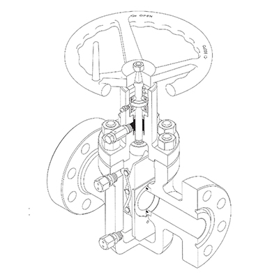 SureSeal Model M Gate Valve 2,000 to 5,000 psi.