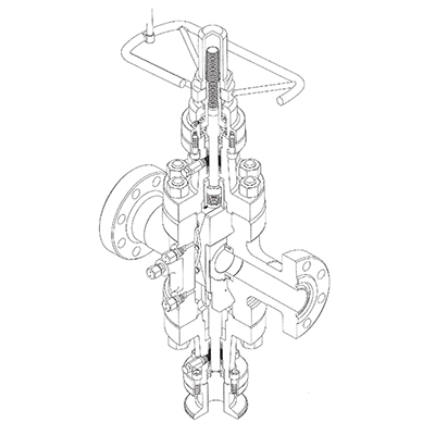 SureSeal Model N Gate Valve 10,000 to 15,000 psi.